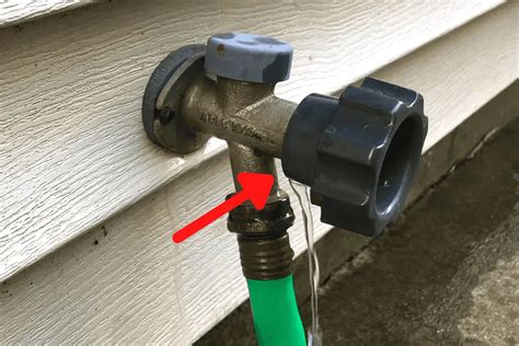 outdoor faucet leaking from anti siphon valve|how to fix water leak from the top of my outdoor。